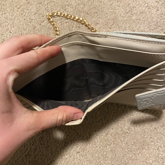 Gucci Guccissima logo square wallet on chain gold grey - Picture 6 of 8